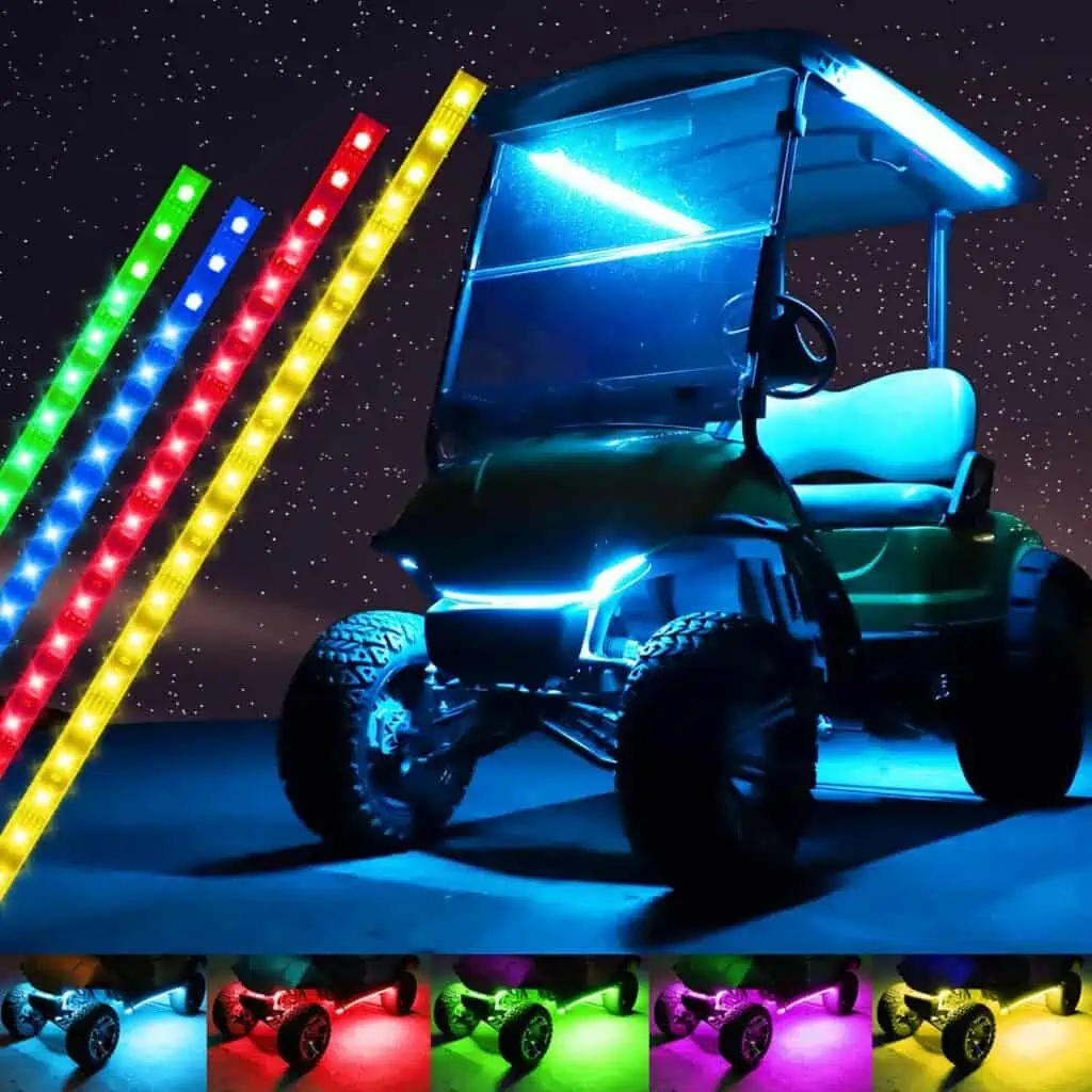 Roykaw Remote Control Golf Cart Underglow LED Lights, Best 