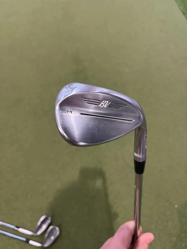 Titleist SM9 Wedges, showing one club head close up.