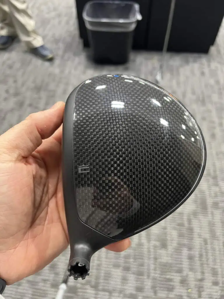 Cobra Aerojet Driver review showing the beautiful clubhead close up.