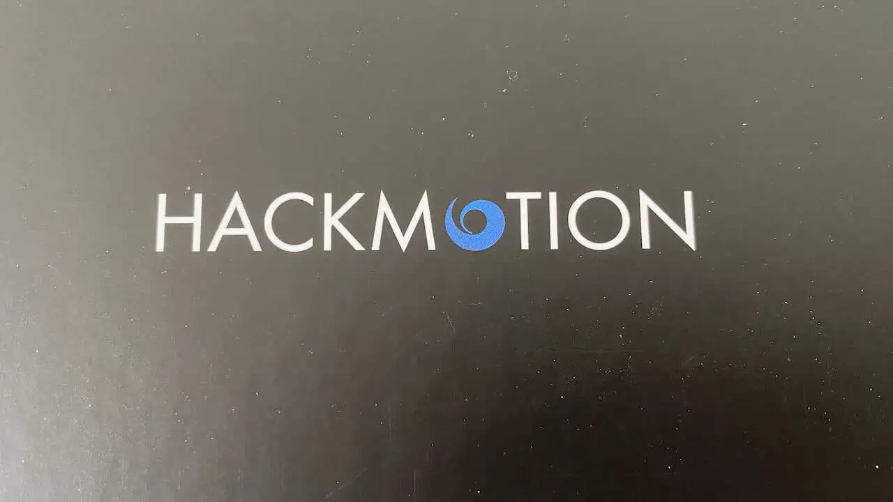 HackMotion Review article showing the box that comes with the HackMotion Pro