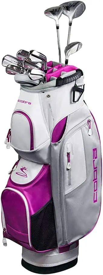Cobra Fly XL Women's Complete Set with a purple golf bag
