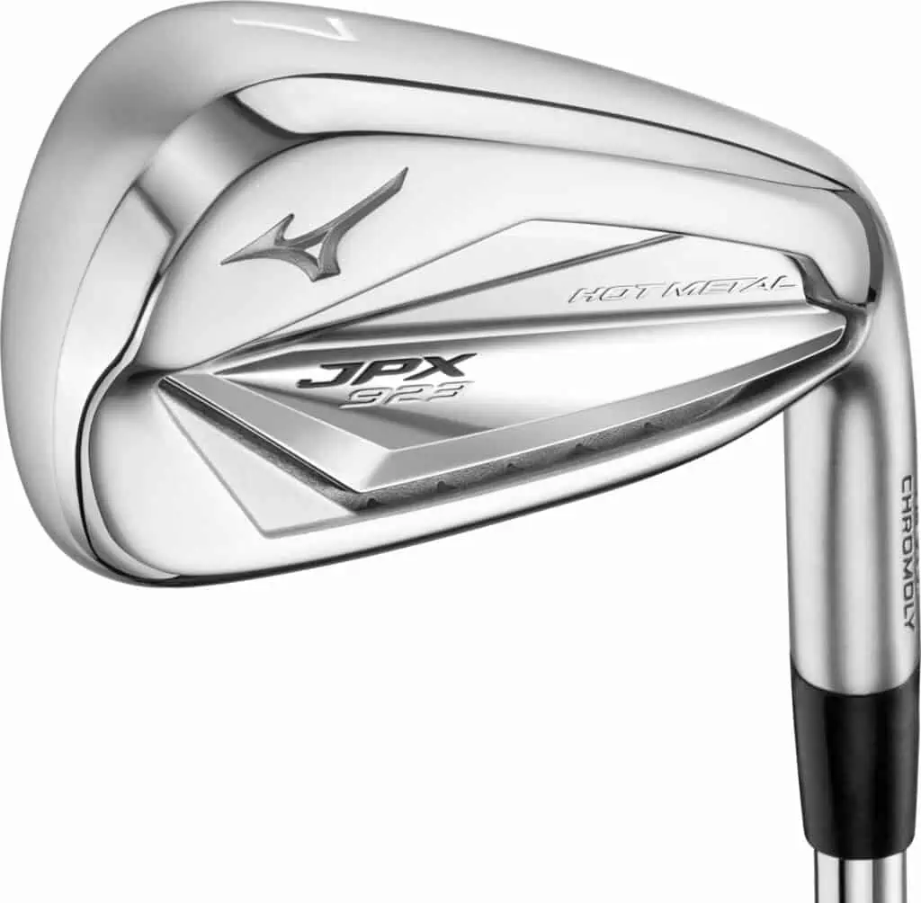 Mizuno 923 JPX Hot Metal Irons, Best Left Handed Golf Irons shown with steel shafts