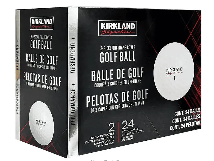 Kirkland Signature Golf Balls, cheaper alternative to pro v1