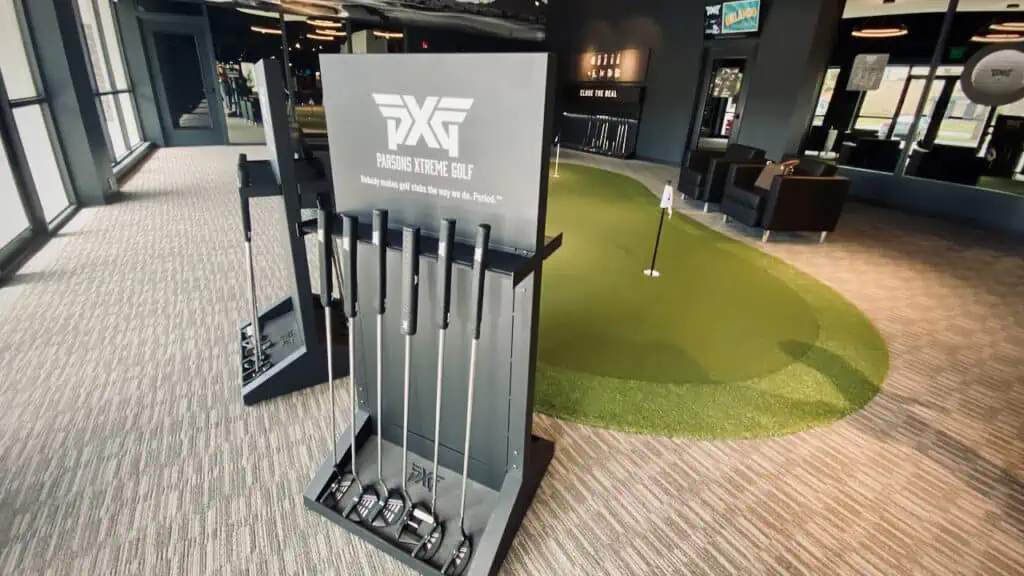 PXG putters and putting green