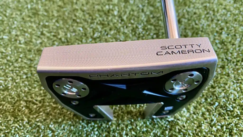 Phantom X 5 Putter showing a close up of the clubhead