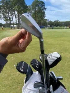 Miguel Angel Jimenez Irons photo taken by Senior Golf Source of the Ping Blueprint T Irons