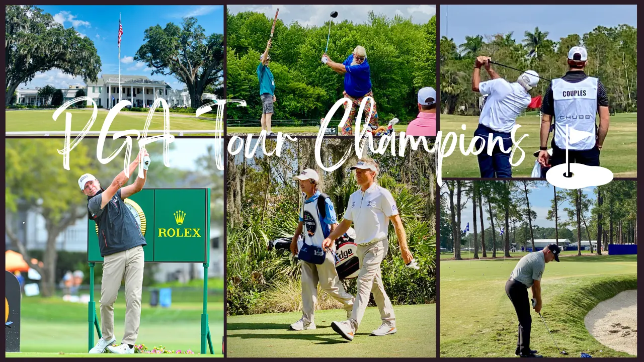 PGA Tour Champions 2023 photo collage taken by Senior Golf Source