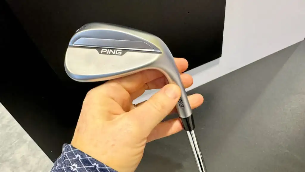 showing a iron shaft of a ping golf club