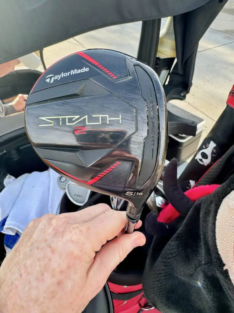 Padraig Harrington WITB showing his 5 Wood, TaylorMade Stealth 2.