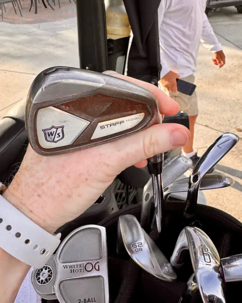 Wilson Staff Model Forged Irons shown by Senior Golf Source in his bag