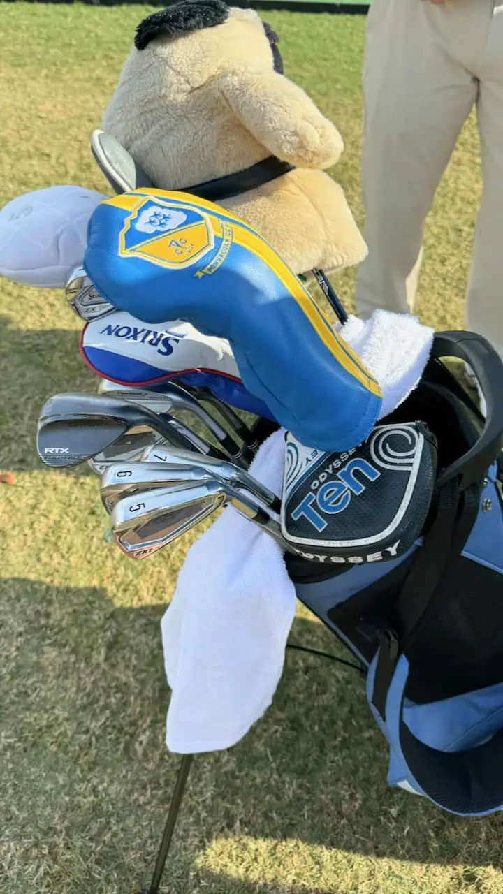 Joe Durant what's in the bag photo of his golf clubs in his 2024 golf bag.