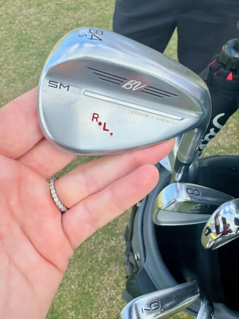 showing a close up of Rob Labritz 54° wedge SM9 