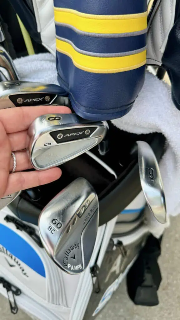 Callaway Apex CB Irons in Rod Pampling what's in the bag photos 