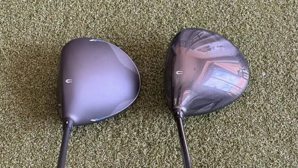 Showing photos of our testing comparisons of the Cleveland Launcher XL vs Cleveland Launcher XL 2 Driver.  